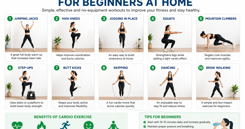 Cardio Exercises for Beginners at Home
